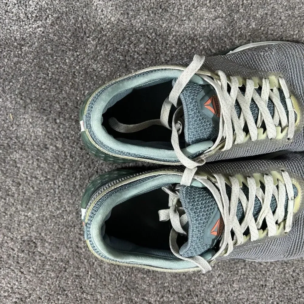 Reebok Nano 9 FU6831 Women’s Sz 8.5 Green Gray Training Athletic Gym Shoes Used